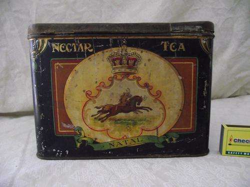 NECTAR TEA TIN WITH THE OLD 4 PROVINCE EMBLEMS